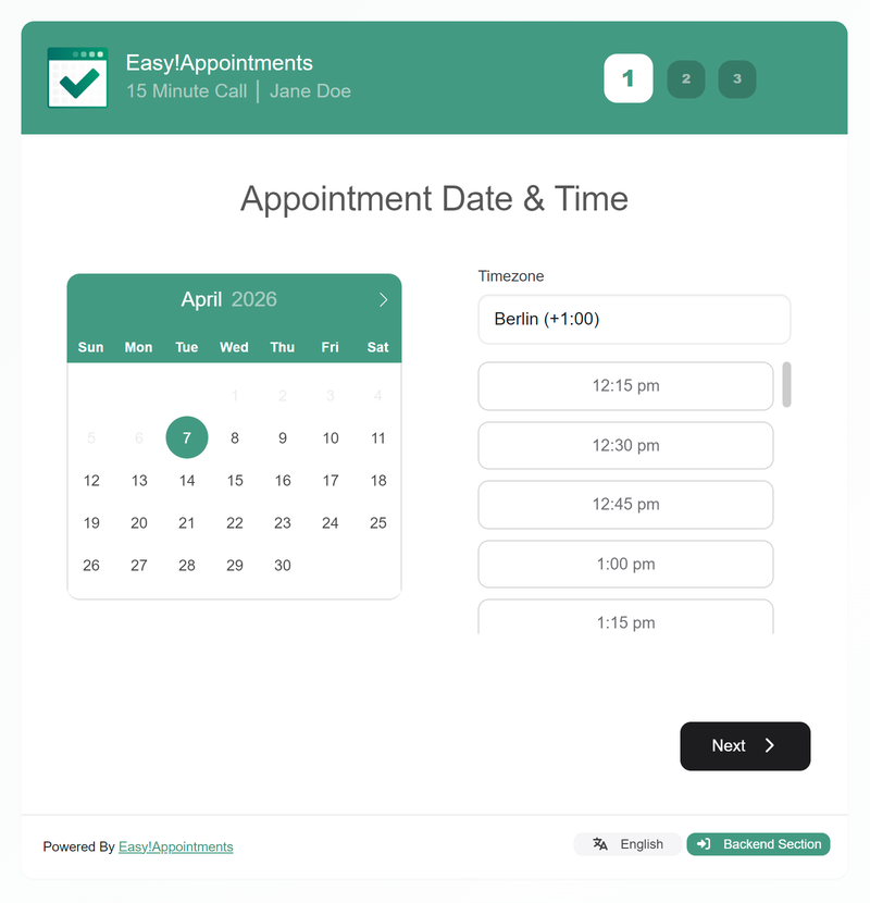 Easy!Appointments