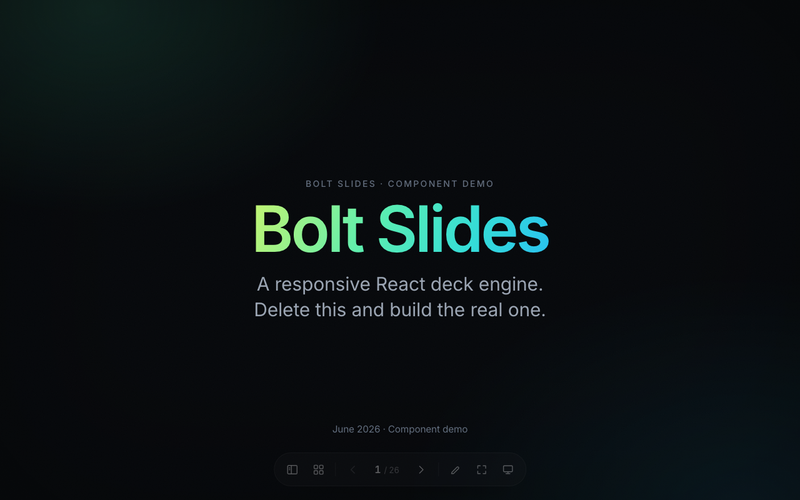Bolt Slides
