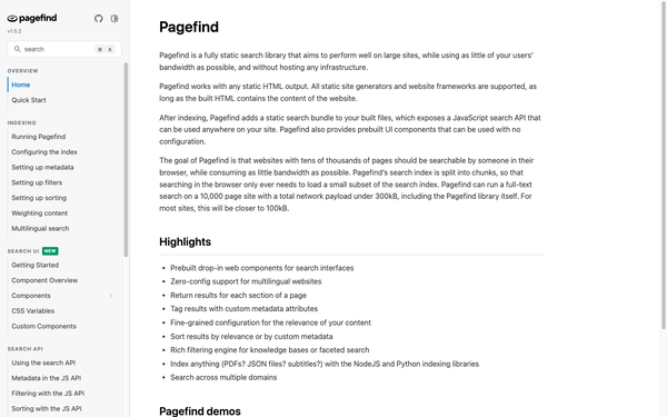 Pagefind